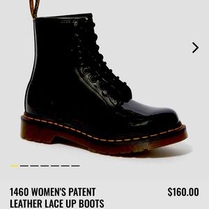 Dr Martens 1460 WOMEN'S PATENT LEATHER LACE UP BOOTS